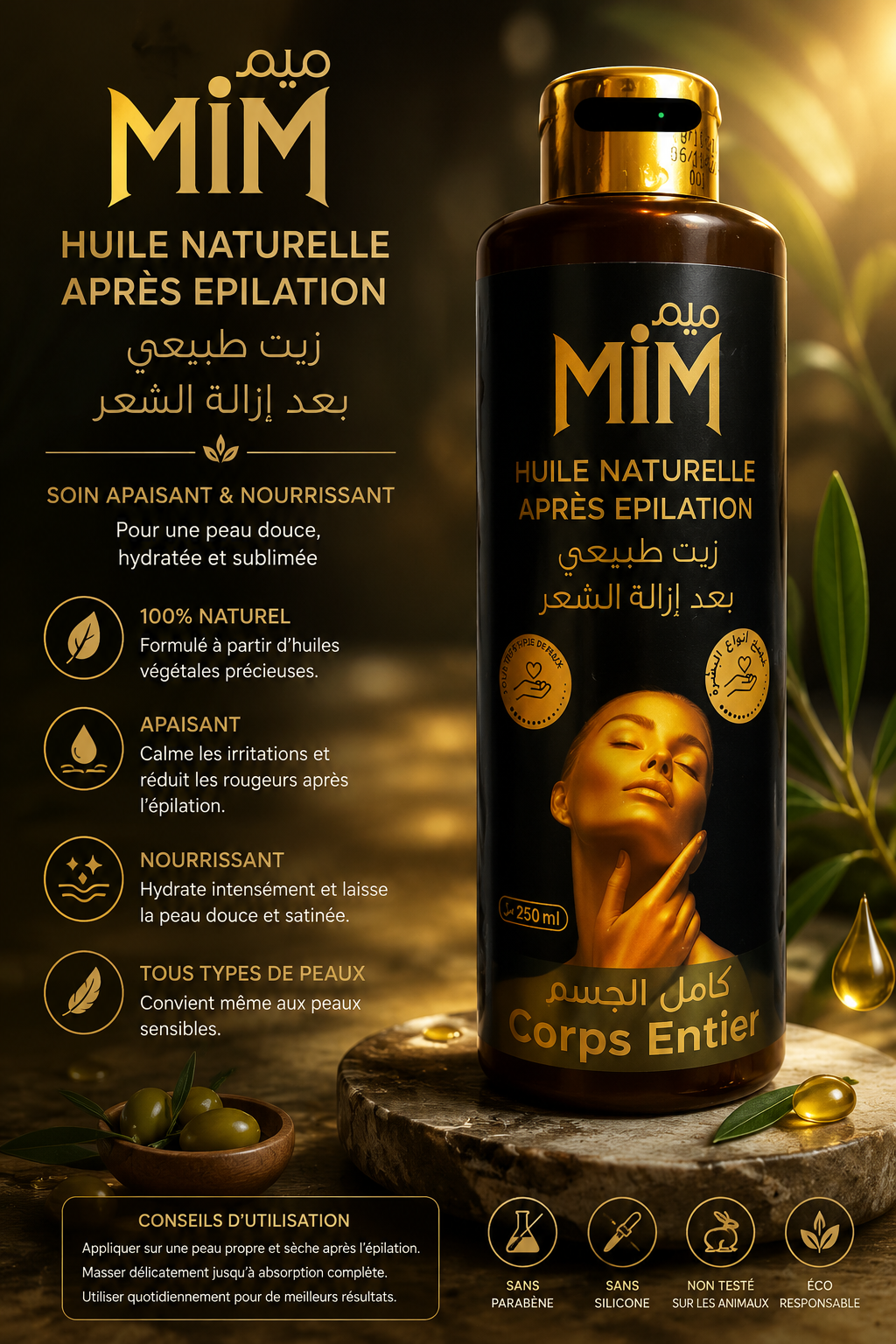 MIM – Huile Naturelle Après Épilation 🌿 – Image 2