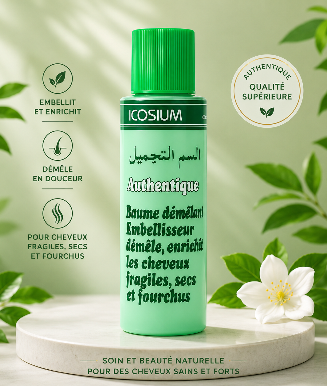 ✨ Baume Démêlant Authentique – Soin Embellisseur pour Cheveux Secs & Fragiles